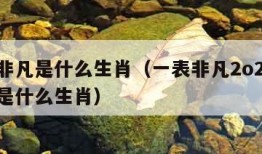 一表非凡是什么生肖（一表非凡2o21年1月份是什么生肖）