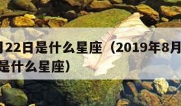 8月22日是什么星座（2019年8月22日是什么星座）