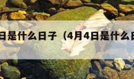 4月4日是什么日子（4月4日是什么日子吃什么）