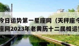 天秤座今日运势第一星座网（天秤座今日运势第一星座网2023年老黄历十二属相运势）