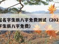 宝宝起名字生辰八字免费测试（2021宝宝起名字生辰八字免费）