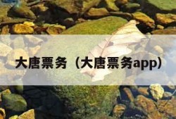 大唐票务（大唐票务app）