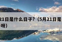 5月21日是什么日子?（5月21日是什么日子呀）