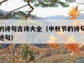 中秋节的诗句古诗大全（中秋节的诗句古诗大全五言绝句）