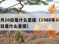 10月10日是什么星座（1988年10月10日是什么星座）