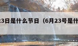 6月23日是什么节日（6月23号是什么节日）