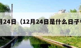 12月24日（12月24日是什么日子中国）