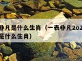 一表非凡是什么生肖（一表非凡2o21年1月份是什么生肖）