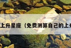 测自己上升星座（免费测算自己的上升星座）