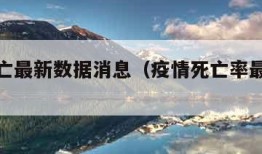 疫情死亡最新数据消息（疫情死亡率最新消息）