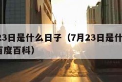 7月23日是什么日子（7月23日是什么日子 百度百科）