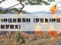 梦见鱼5种征兆要发财（梦见鱼5种征兆要发财周公解梦原文）