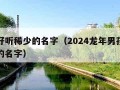 男孩好听稀少的名字（2024龙年男孩好听稀少的名字）