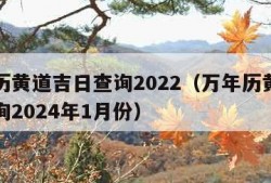 万年历黄道吉日查询2022（万年历黄道吉日查询2024年1月份）