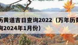 万年历黄道吉日查询2022（万年历黄道吉日查询2024年1月份）