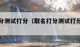 取名打分测试打分（取名打分测试打分免费杨钟念）