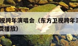 东方卫视跨年演唱会（东方卫视跨年演唱会2025免费播放）