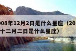 2008年12月2日是什么星座（2008年十二月二日是什么星座）