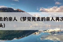 梦见死去的亲人（梦见死去的亲人再次死去是什么兆头）