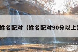 姓名配对（姓名配对90分以上）