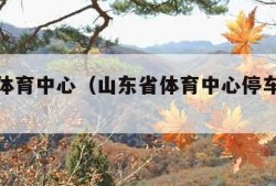 山东省体育中心（山东省体育中心停车场收费）