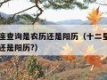 十二星座查询是农历还是阳历（十二星座看的是阴历还是阳历?）