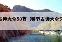 春节古诗大全50首（春节古诗大全50首带拼音）