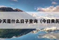 农历今天是什么日子查询（今日黄历查询）