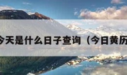 农历今天是什么日子查询（今日黄历查询）