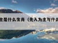 先入为主是什么生肖（先入为主与什么生肖有关联）