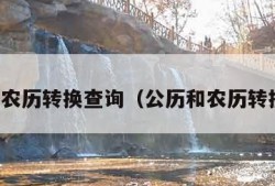 公历农历转换查询（公历和农历转换器）