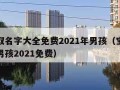 宝宝取名字大全免费2021年男孩（宝宝起名字男孩2021免费）