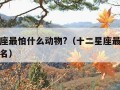 十二星座最怕什么动物?（十二星座最怕什么动物排名）