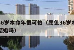 属兔36岁本命年很可怕（属兔36岁本命年可以结婚吗）