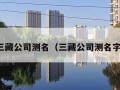 三藏公司测名（三藏公司测名字）