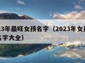 2023年最旺女孩名字（2023年女孩取名名字大全）