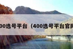 400选号平台（400选号平台官网）