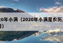 2020年小满（2020年小满是农历几月几号）