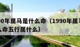 1990年属马是什么命（1990年属马是什么命五行属什么）