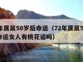 72年属鼠50岁后命运（72年属鼠50岁后命运女人有桃花运吗）