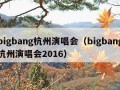 bigbang杭州演唱会（bigbang杭州演唱会2016）