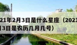 2021年2月3日是什么星座（2021年2月3日是农历几月几号）