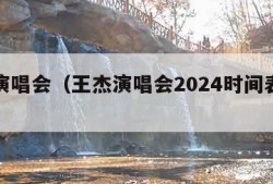 王杰演唱会（王杰演唱会2024时间表最新）