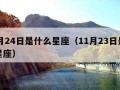 11月24日是什么星座（11月23日是什么星座）