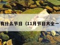 11月有什么节日（11月节日大全一览表）