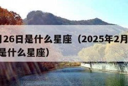 2月26日是什么星座（2025年2月26日是什么星座）