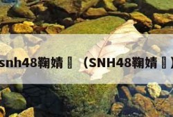 snh48鞠婧祎（SNH48鞠婧祎）