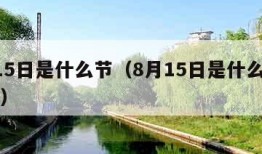 8月15日是什么节（8月15日是什么节日风俗）