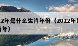 2022年是什么生肖年份（2022年是啥生肖年）