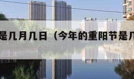 重阳节是几月几日（今年的重阳节是几月几日）